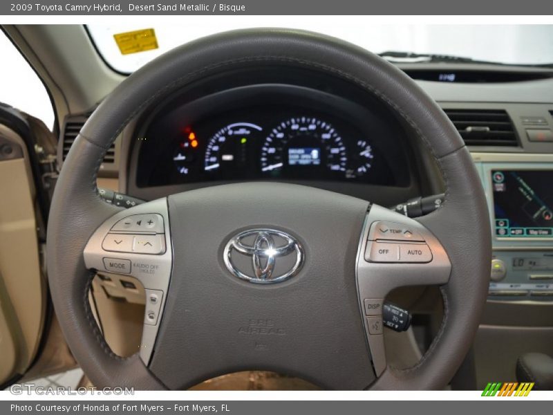 Desert Sand Metallic / Bisque 2009 Toyota Camry Hybrid