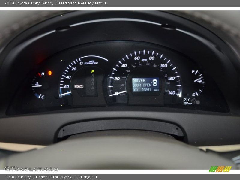 Desert Sand Metallic / Bisque 2009 Toyota Camry Hybrid