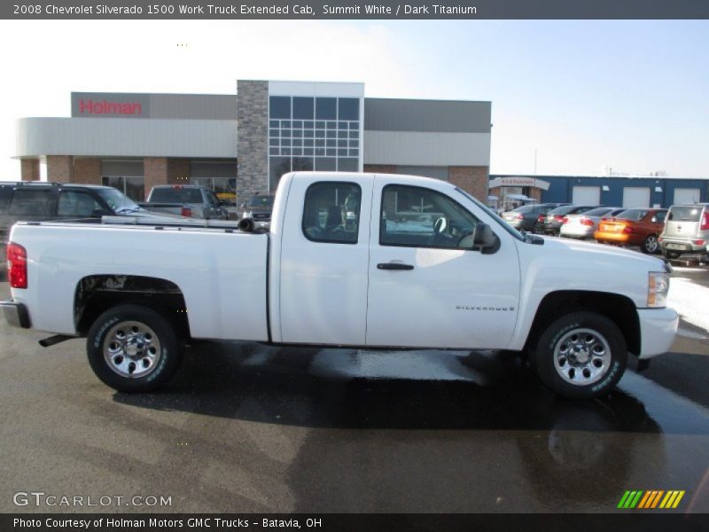 Summit White / Dark Titanium 2008 Chevrolet Silverado 1500 Work Truck Extended Cab