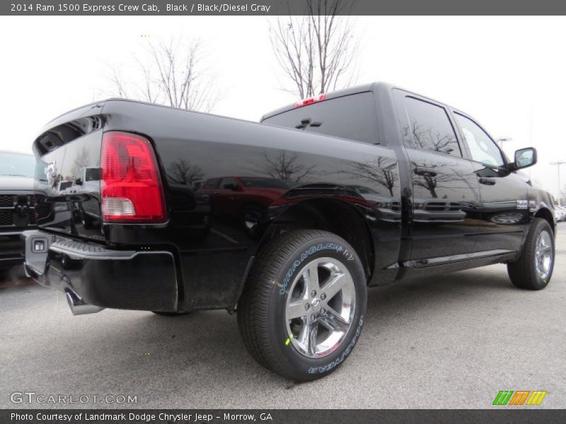 Black / Black/Diesel Gray 2014 Ram 1500 Express Crew Cab