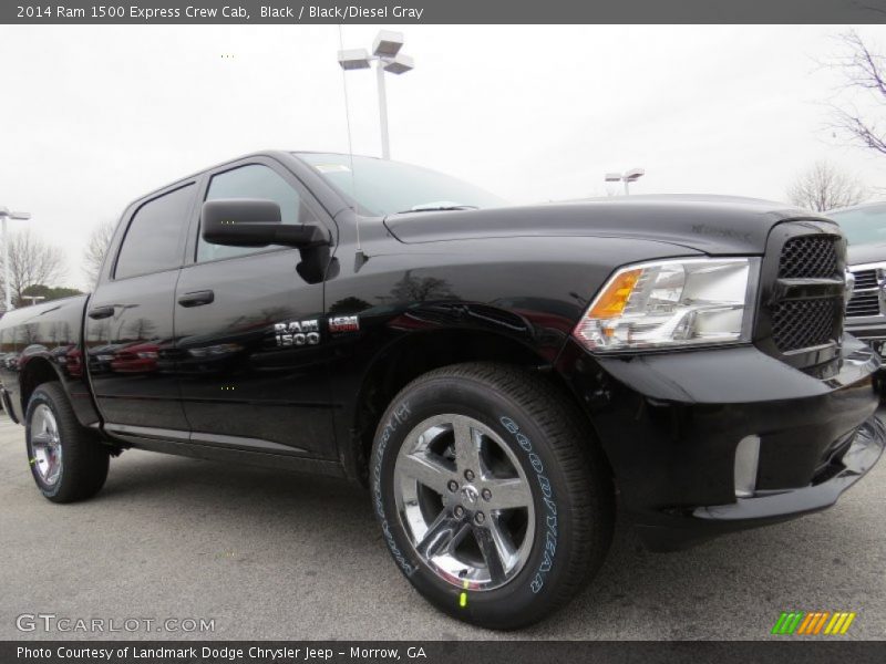Black / Black/Diesel Gray 2014 Ram 1500 Express Crew Cab