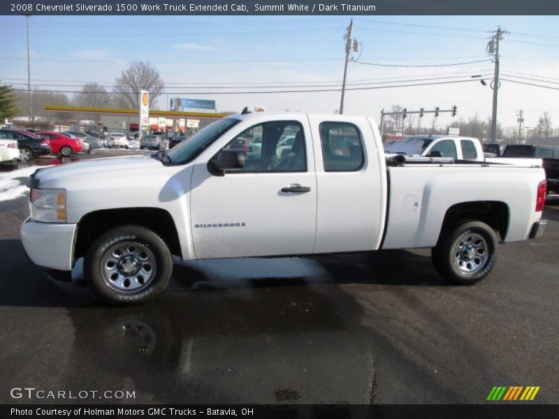 Summit White / Dark Titanium 2008 Chevrolet Silverado 1500 Work Truck Extended Cab