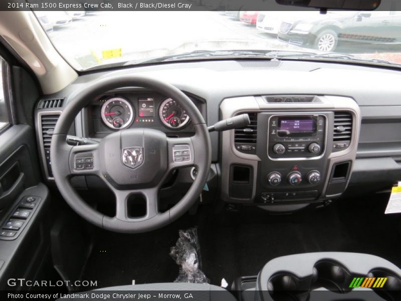 Black / Black/Diesel Gray 2014 Ram 1500 Express Crew Cab