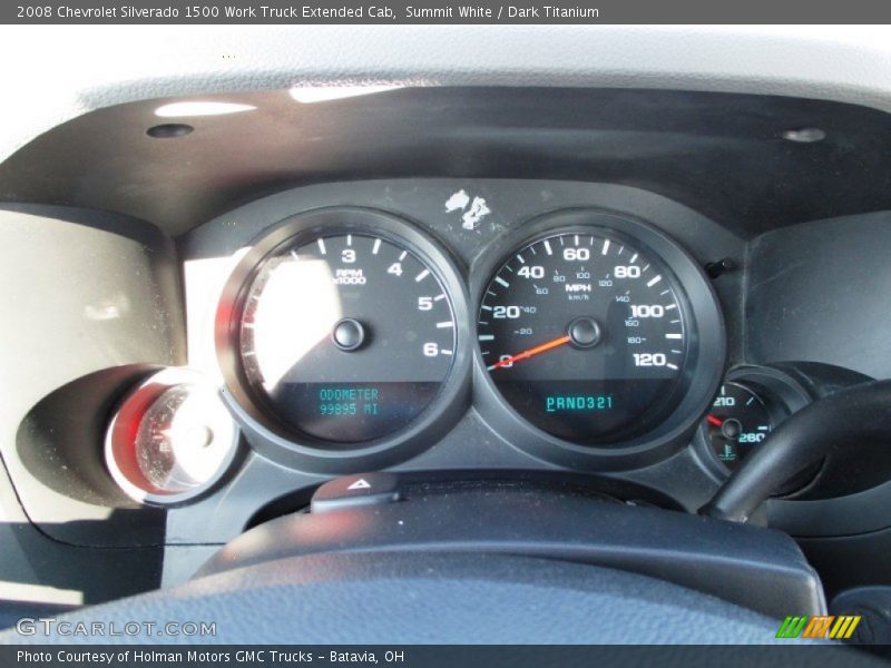 Summit White / Dark Titanium 2008 Chevrolet Silverado 1500 Work Truck Extended Cab