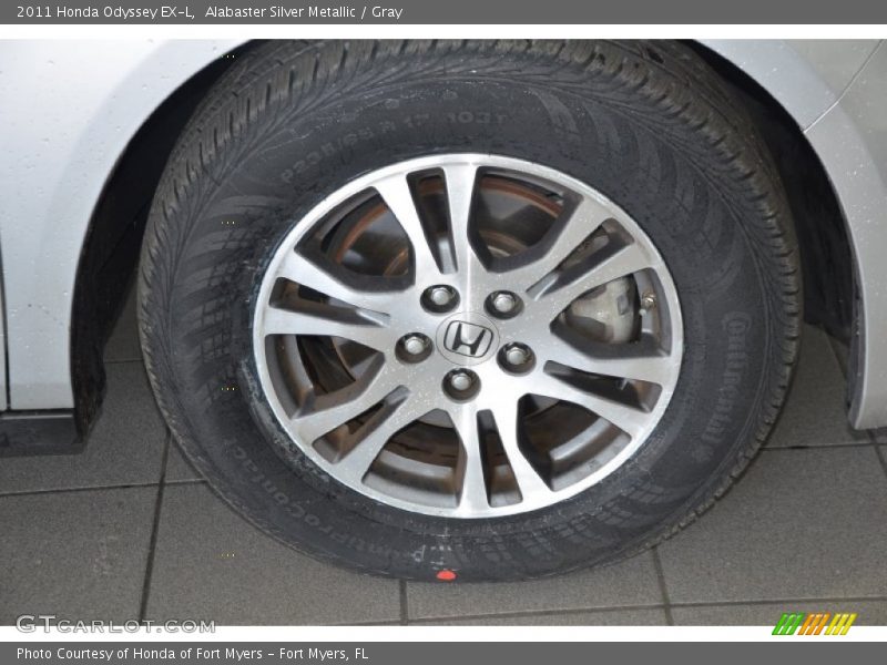 Alabaster Silver Metallic / Gray 2011 Honda Odyssey EX-L