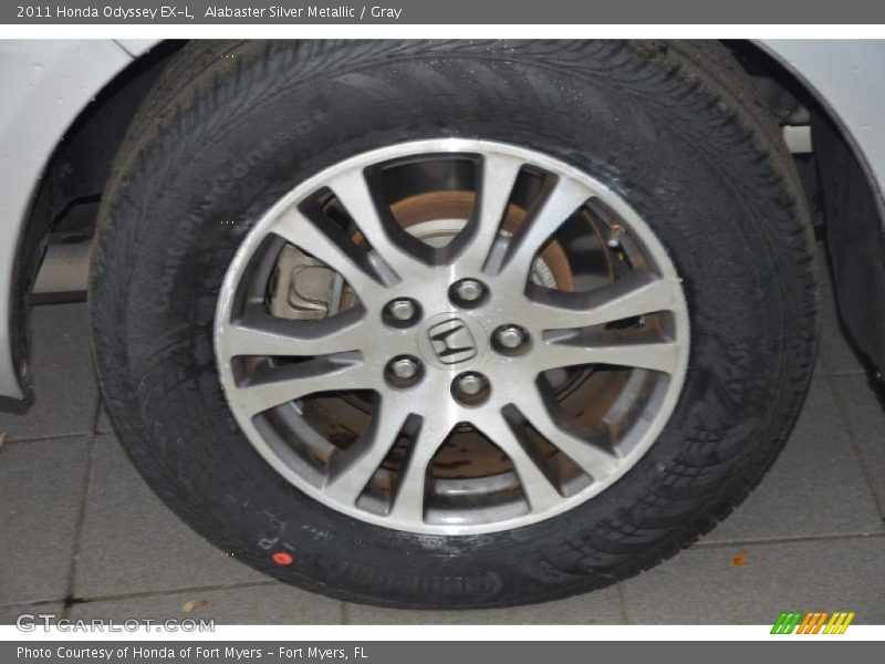 Alabaster Silver Metallic / Gray 2011 Honda Odyssey EX-L