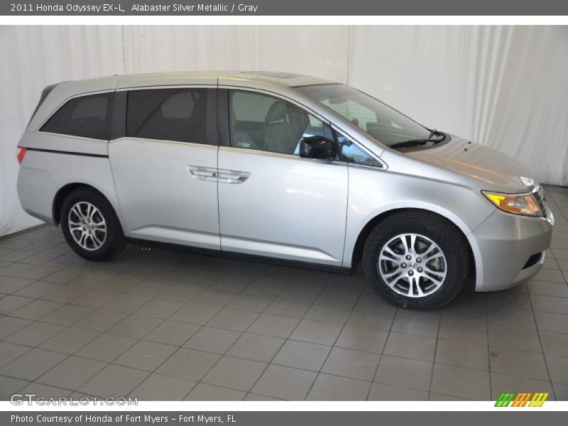Alabaster Silver Metallic / Gray 2011 Honda Odyssey EX-L