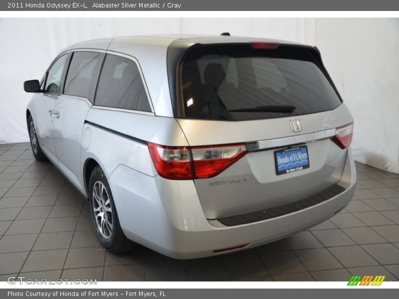 Alabaster Silver Metallic / Gray 2011 Honda Odyssey EX-L