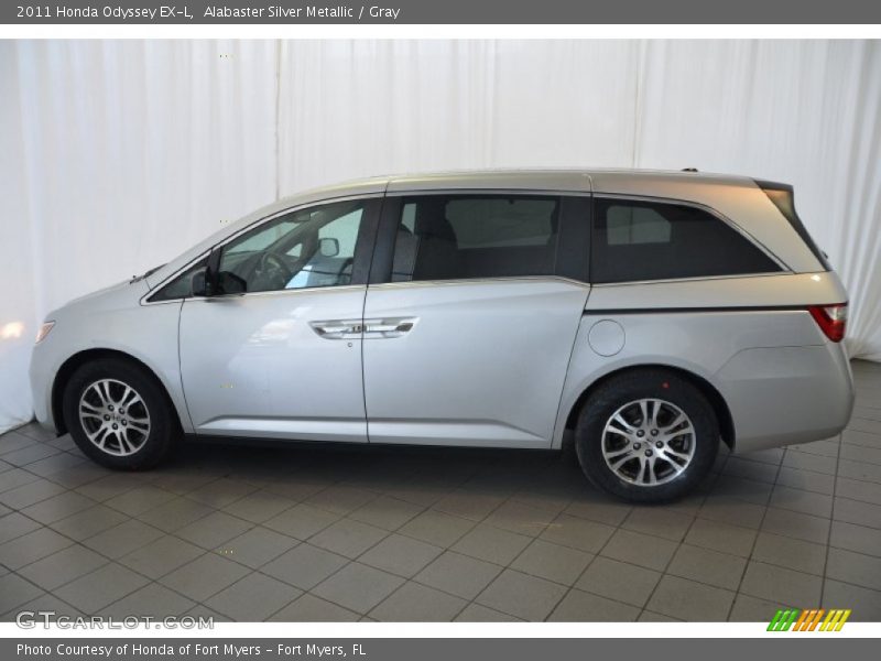 Alabaster Silver Metallic / Gray 2011 Honda Odyssey EX-L