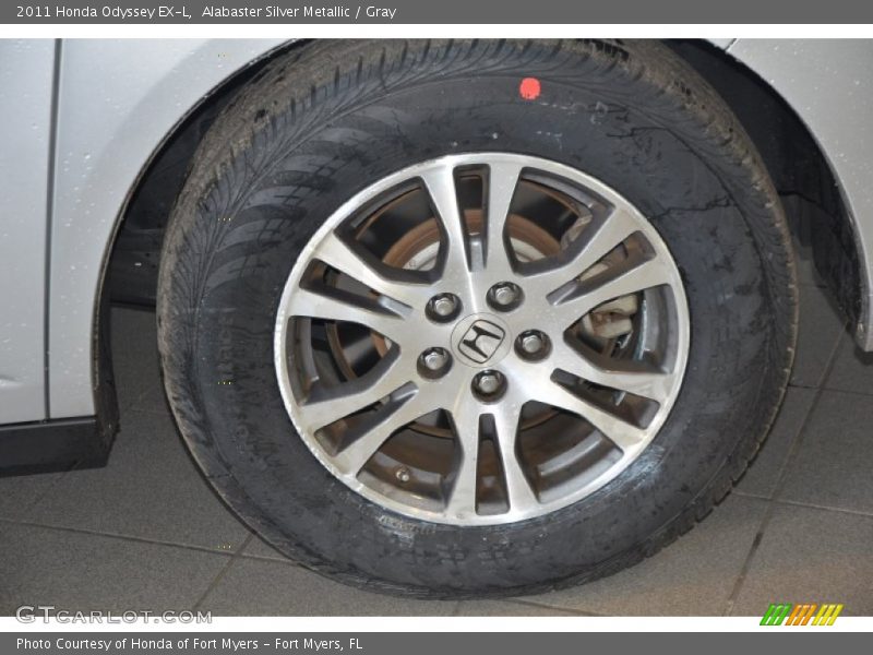 Alabaster Silver Metallic / Gray 2011 Honda Odyssey EX-L