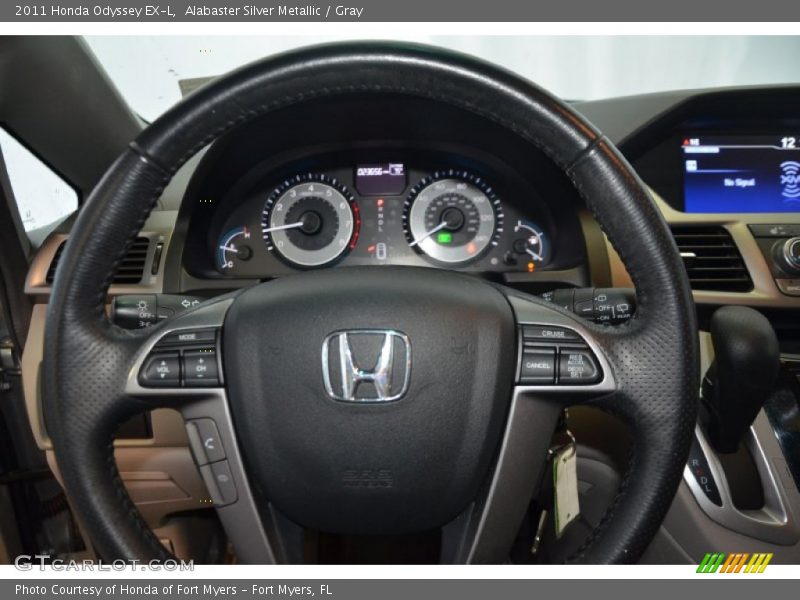 Alabaster Silver Metallic / Gray 2011 Honda Odyssey EX-L