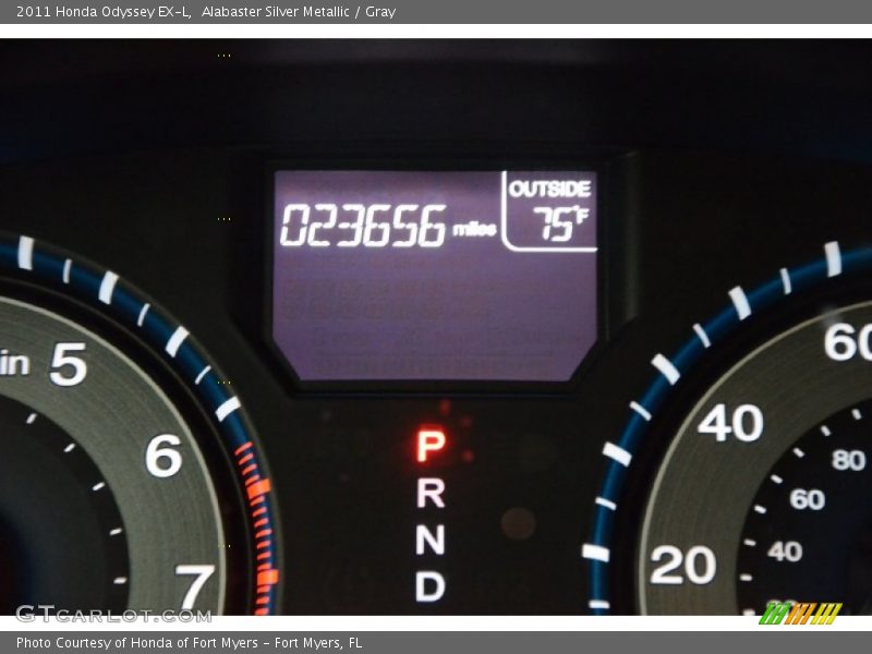 Alabaster Silver Metallic / Gray 2011 Honda Odyssey EX-L