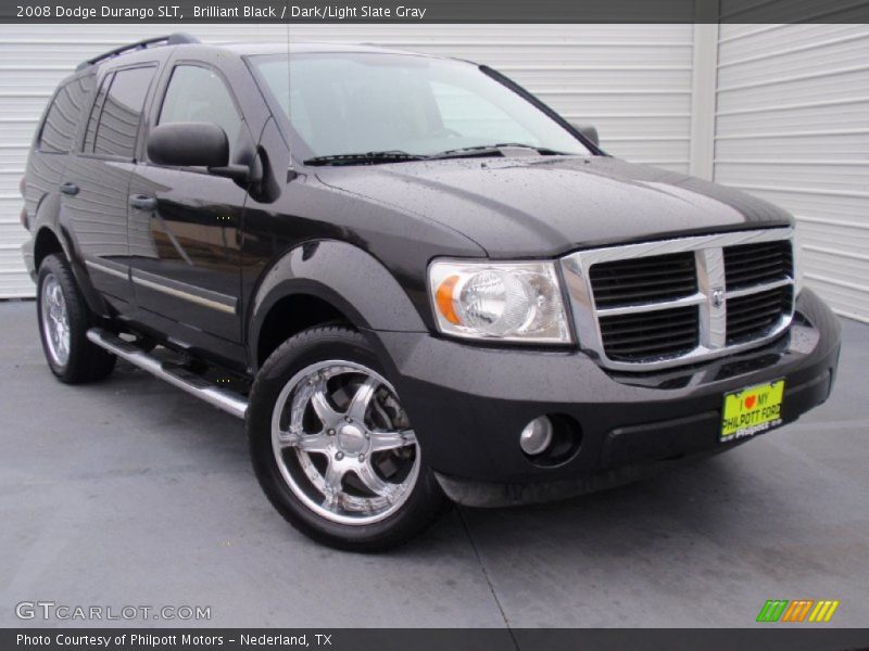 Brilliant Black / Dark/Light Slate Gray 2008 Dodge Durango SLT