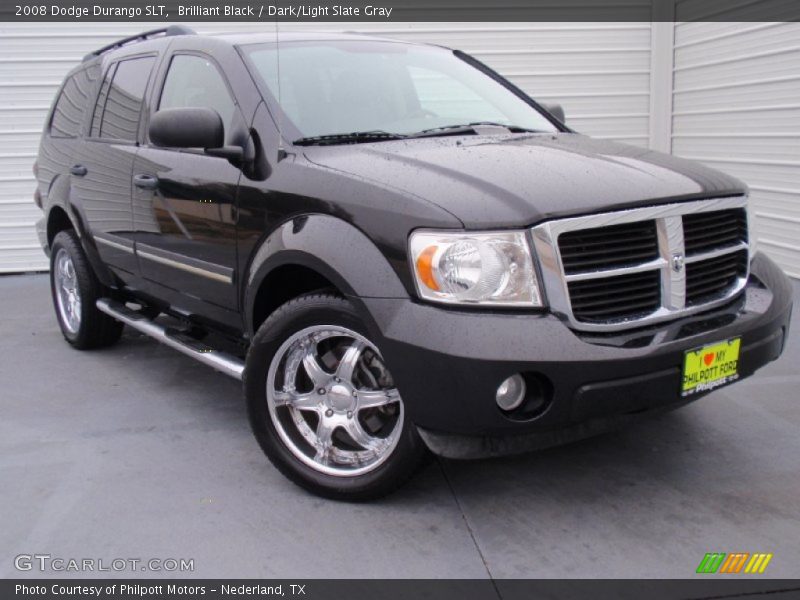 Brilliant Black / Dark/Light Slate Gray 2008 Dodge Durango SLT