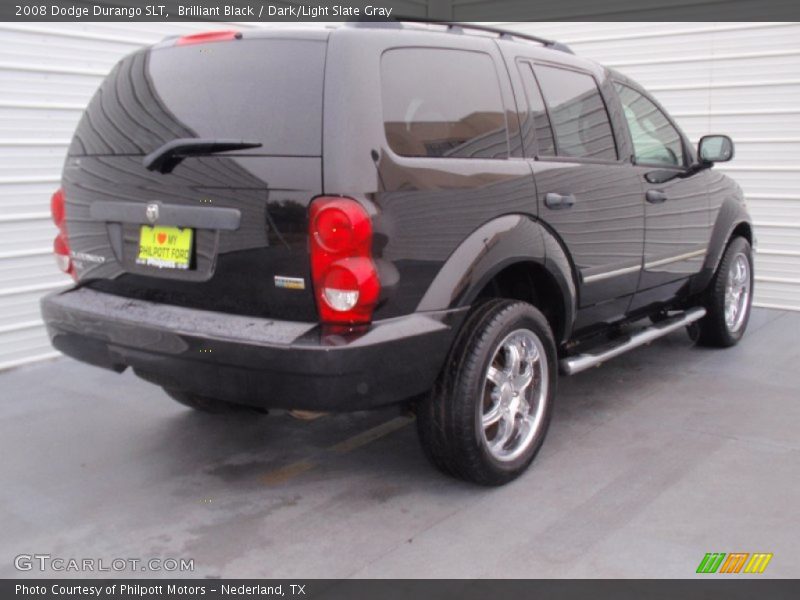 Brilliant Black / Dark/Light Slate Gray 2008 Dodge Durango SLT