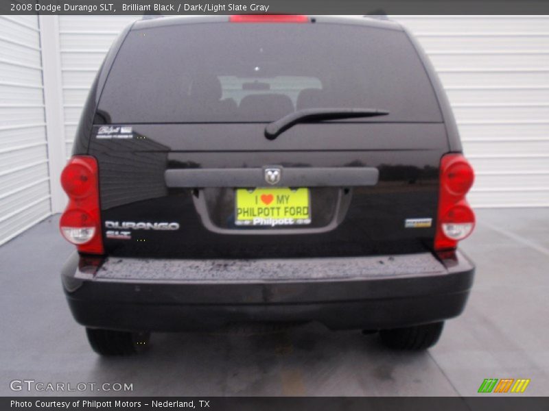 Brilliant Black / Dark/Light Slate Gray 2008 Dodge Durango SLT