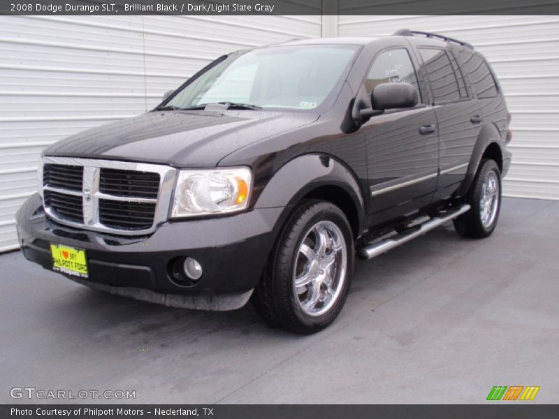 Brilliant Black / Dark/Light Slate Gray 2008 Dodge Durango SLT
