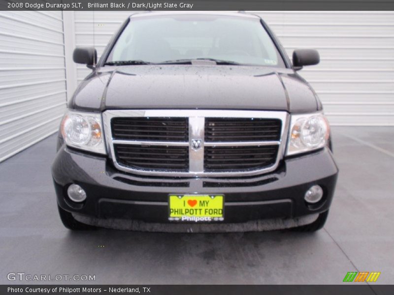 Brilliant Black / Dark/Light Slate Gray 2008 Dodge Durango SLT