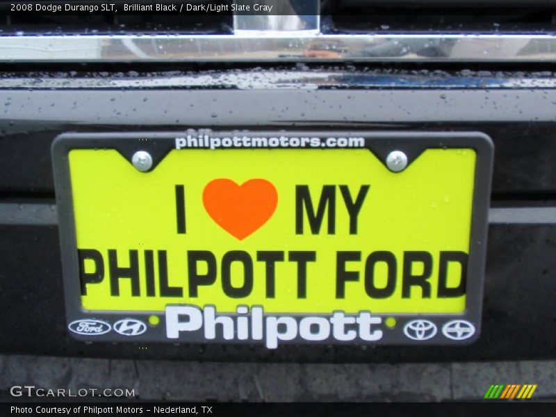 Brilliant Black / Dark/Light Slate Gray 2008 Dodge Durango SLT