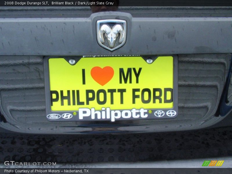 Brilliant Black / Dark/Light Slate Gray 2008 Dodge Durango SLT