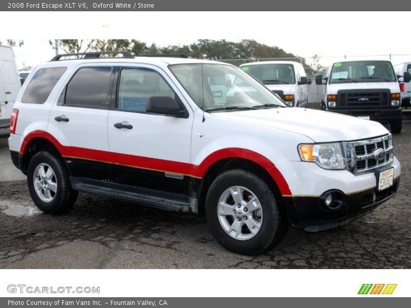 Oxford White / Stone 2008 Ford Escape XLT V6