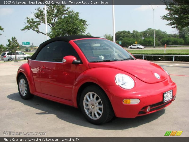 Tornado Red / Cream Beige 2005 Volkswagen New Beetle GLS Convertible