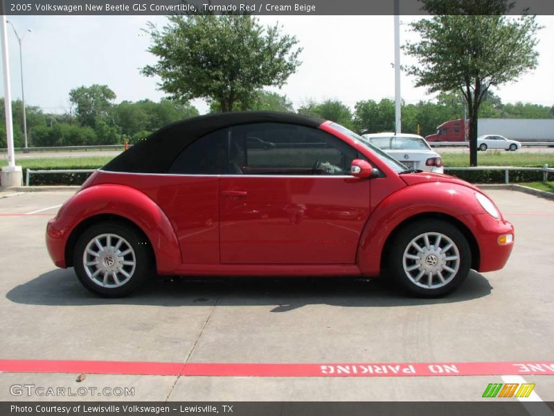 Tornado Red / Cream Beige 2005 Volkswagen New Beetle GLS Convertible