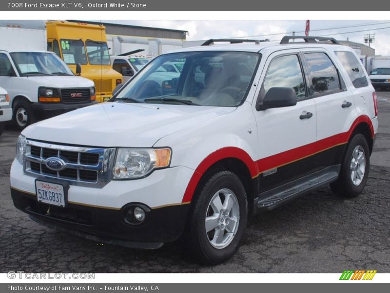 Oxford White / Stone 2008 Ford Escape XLT V6