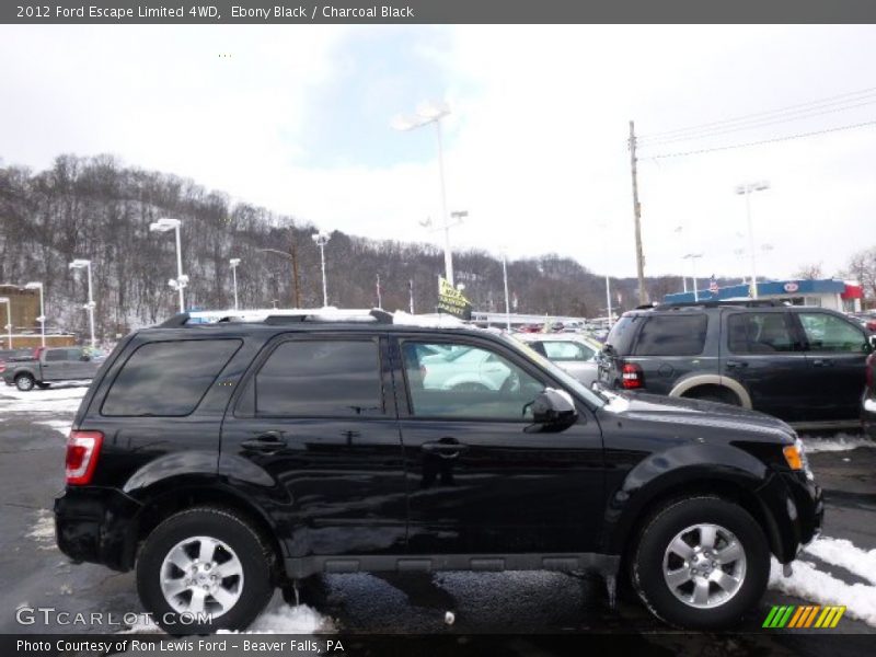 Ebony Black / Charcoal Black 2012 Ford Escape Limited 4WD