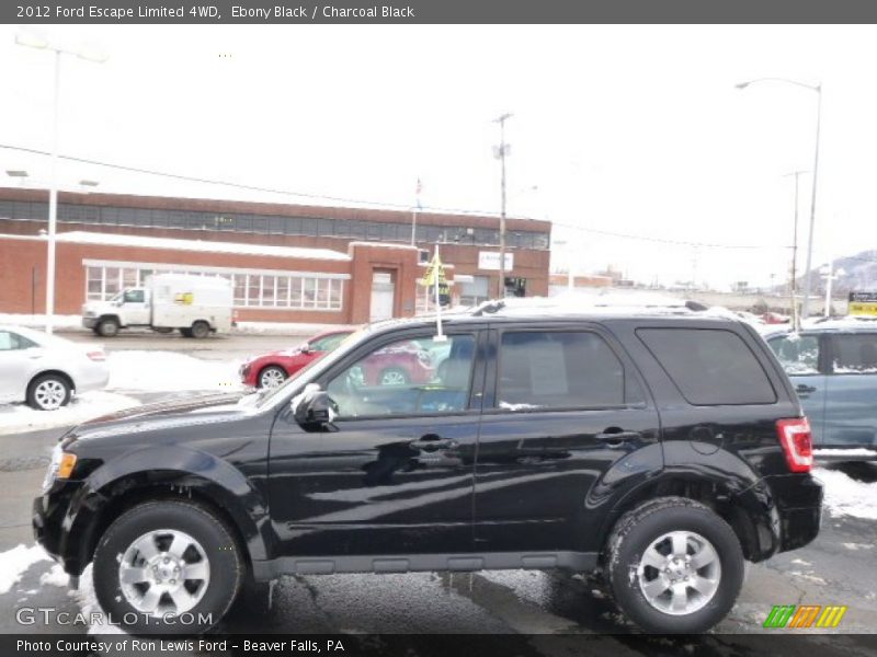Ebony Black / Charcoal Black 2012 Ford Escape Limited 4WD