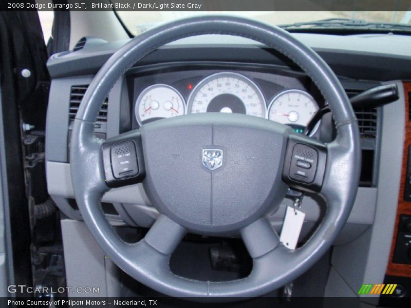 Brilliant Black / Dark/Light Slate Gray 2008 Dodge Durango SLT