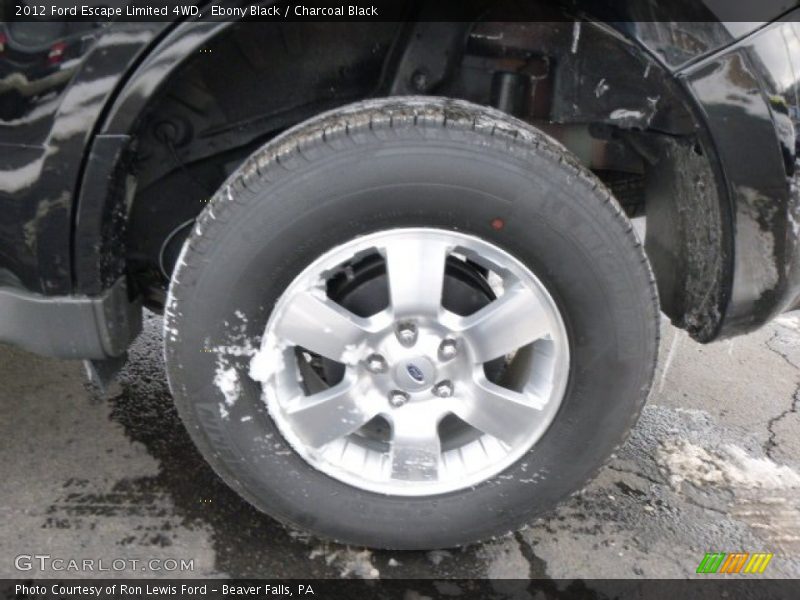 Ebony Black / Charcoal Black 2012 Ford Escape Limited 4WD
