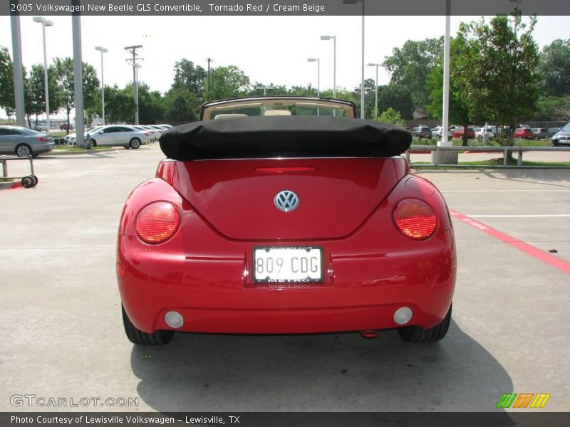 Tornado Red / Cream Beige 2005 Volkswagen New Beetle GLS Convertible