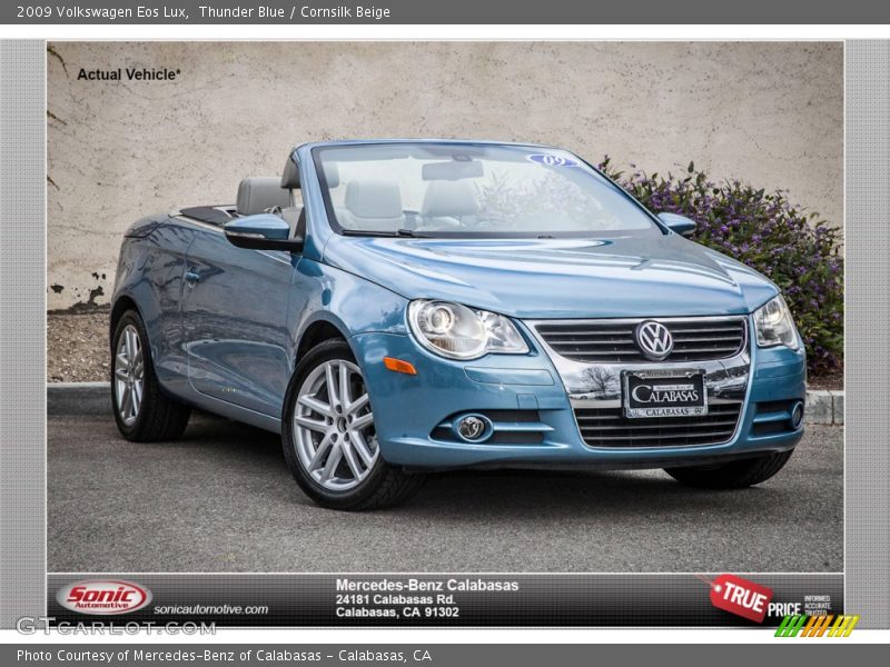 Thunder Blue / Cornsilk Beige 2009 Volkswagen Eos Lux