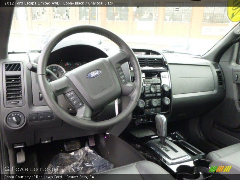Ebony Black / Charcoal Black 2012 Ford Escape Limited 4WD