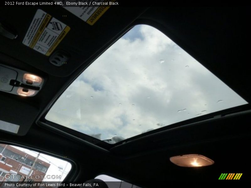 Ebony Black / Charcoal Black 2012 Ford Escape Limited 4WD