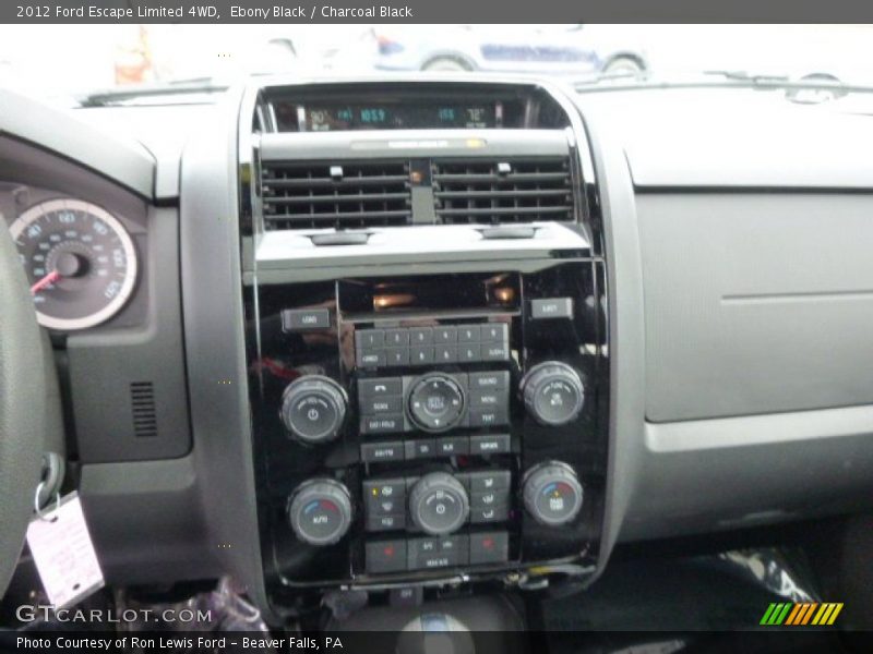 Ebony Black / Charcoal Black 2012 Ford Escape Limited 4WD