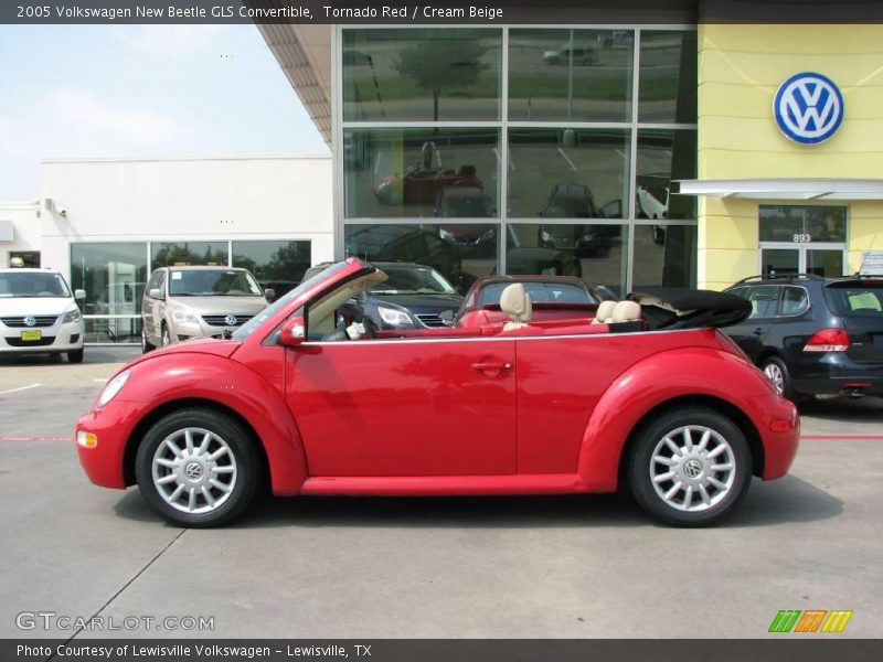 Tornado Red / Cream Beige 2005 Volkswagen New Beetle GLS Convertible