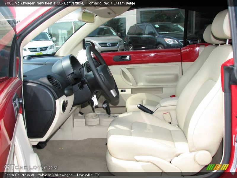 Tornado Red / Cream Beige 2005 Volkswagen New Beetle GLS Convertible