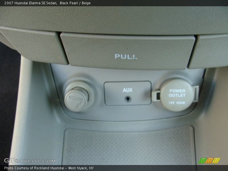 Black Pearl / Beige 2007 Hyundai Elantra SE Sedan