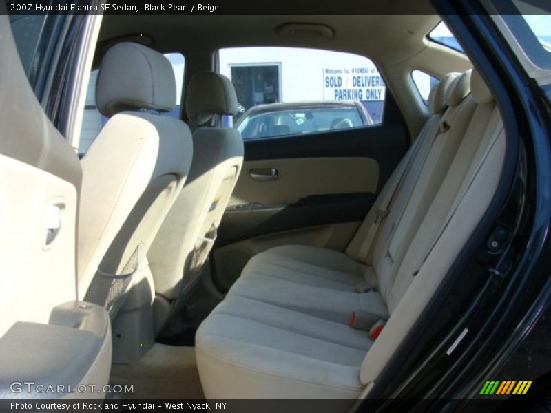 Black Pearl / Beige 2007 Hyundai Elantra SE Sedan