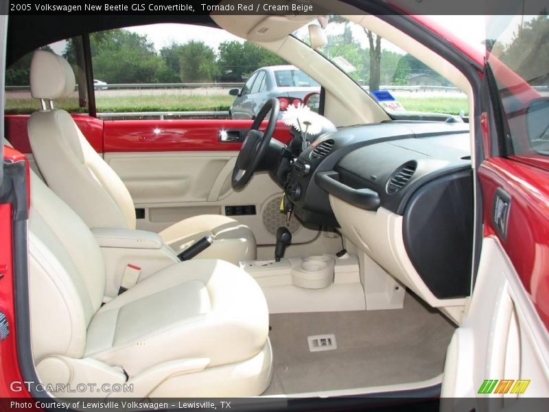 Tornado Red / Cream Beige 2005 Volkswagen New Beetle GLS Convertible