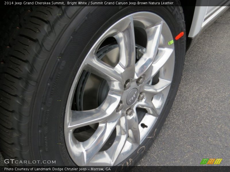 Bright White / Summit Grand Canyon Jeep Brown Natura Leather 2014 Jeep Grand Cherokee Summit