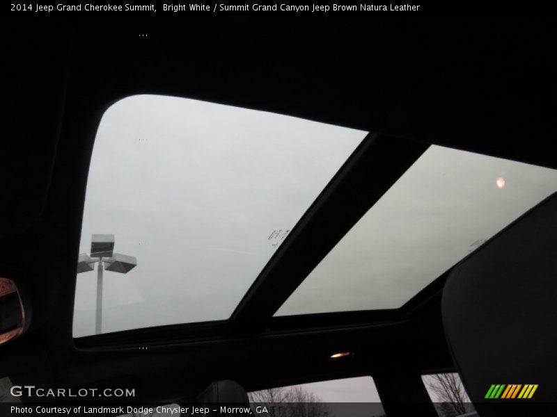 Bright White / Summit Grand Canyon Jeep Brown Natura Leather 2014 Jeep Grand Cherokee Summit