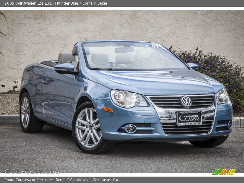Thunder Blue / Cornsilk Beige 2009 Volkswagen Eos Lux