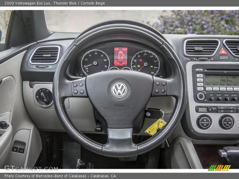 Thunder Blue / Cornsilk Beige 2009 Volkswagen Eos Lux