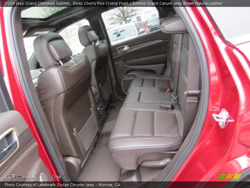 Rear Seat of 2014 Grand Cherokee Summit