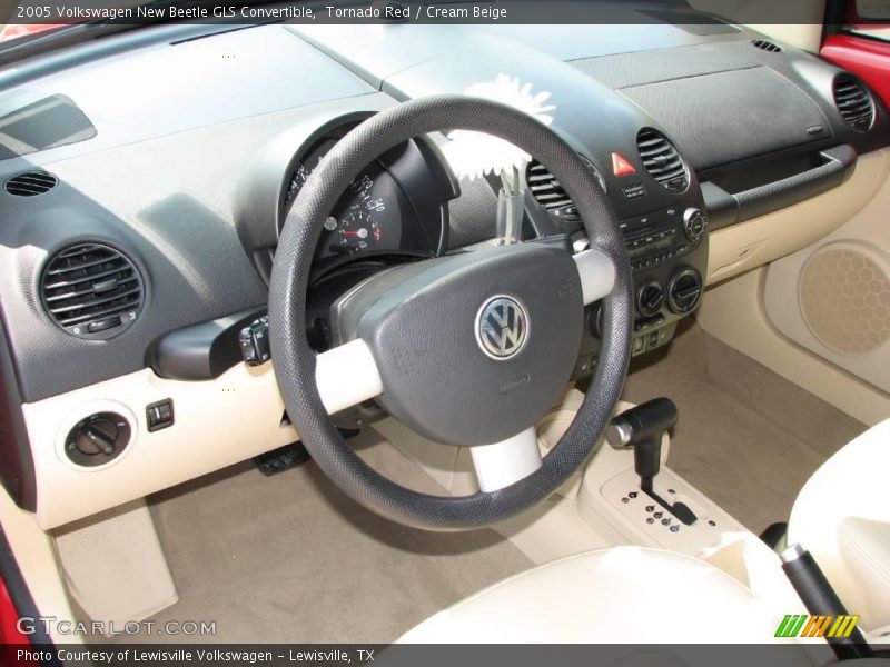 Tornado Red / Cream Beige 2005 Volkswagen New Beetle GLS Convertible