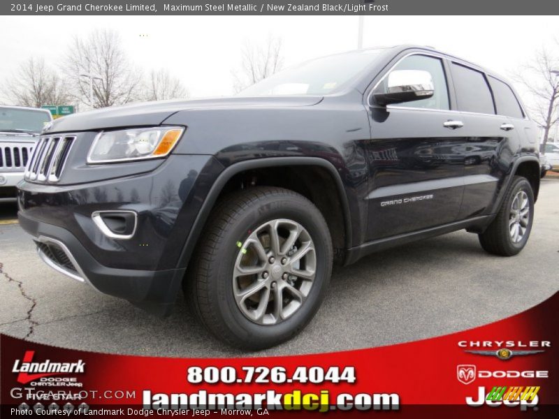 Maximum Steel Metallic / New Zealand Black/Light Frost 2014 Jeep Grand Cherokee Limited