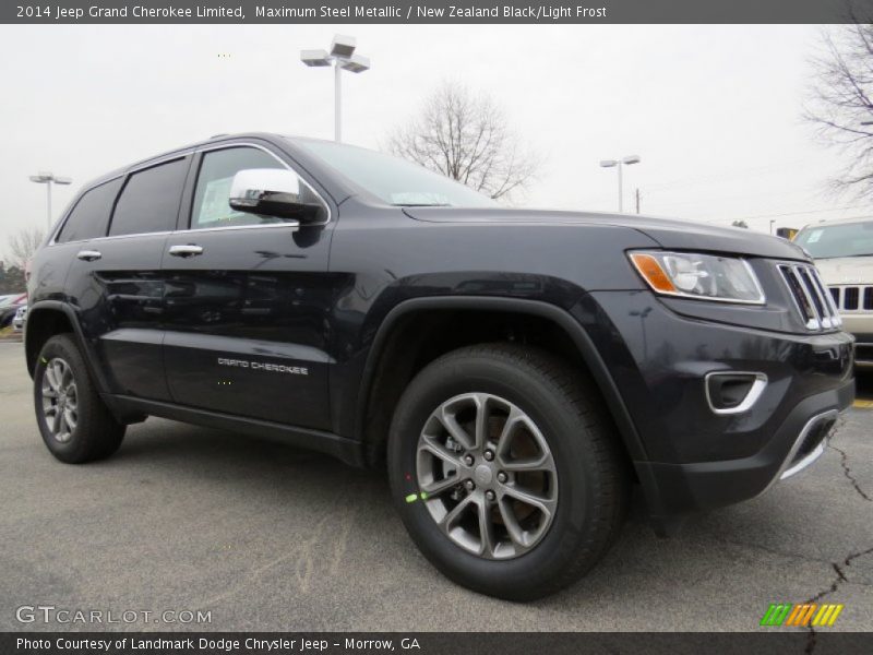 Maximum Steel Metallic / New Zealand Black/Light Frost 2014 Jeep Grand Cherokee Limited